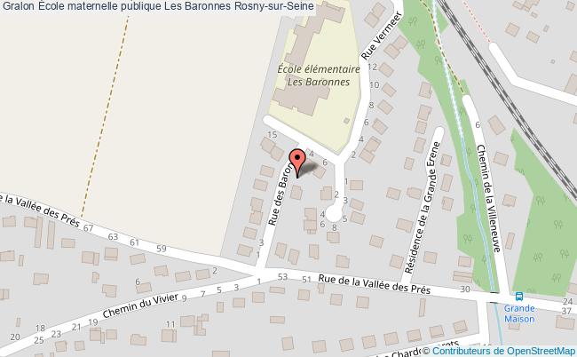 plan École Maternelle Publique Les Baronnes Rosny-sur-seine Rosny-sur-Seine