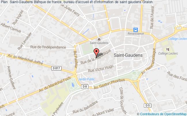 plan Banque De France, Bureau D'accueil Et D'information De Saint Gaudens ST GAUDENS