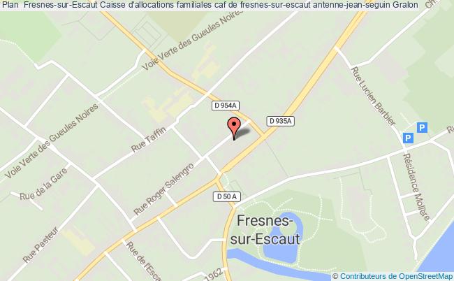 plan Caisse D'allocations Familiales Caf De Fresnes-sur-escaut Antenne-jean-seguin FRESNES SUR ESCAUT