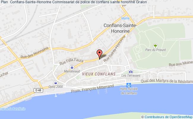 plan Commissariat De Police De Conflans Sainte Honorine CONFLANS STE HONORINE CEDEX