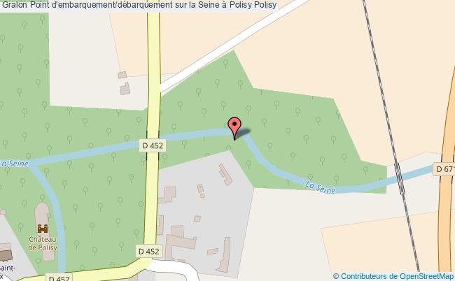 plan Point D'embarquement/débarquement Sur La Seine à Polisy