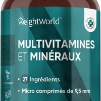 Multivitamines Vegan 400 Comprimés Menthe Poivrée - 27 Nutriments Essentiels pour Immunité, Fatigue, Cheveux et Peau