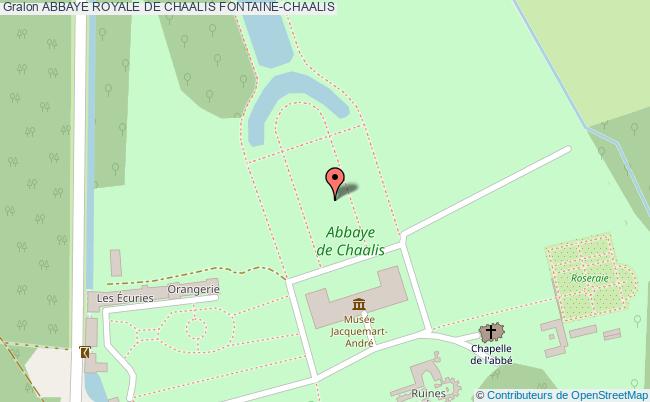 plan Abbaye Royale De Chaalis Fontaine-chaalis FONTAINE-CHAALIS