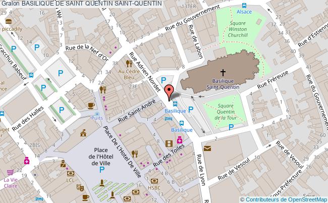 plan Basilique De Saint Quentin Saint-quentin SAINT-QUENTIN