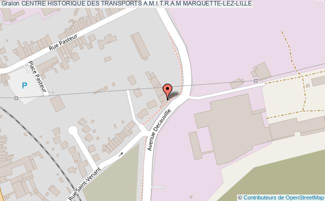 plan Centre Historique Des Transports A.m.i.t.r.a.m Marquette-lez-lille MARQUETTE-LEZ-LILLE