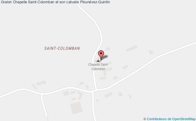 plan Chapelle Saint-colomban Et Son Calvaire Plounévez-quintin Plounévez-Quintin