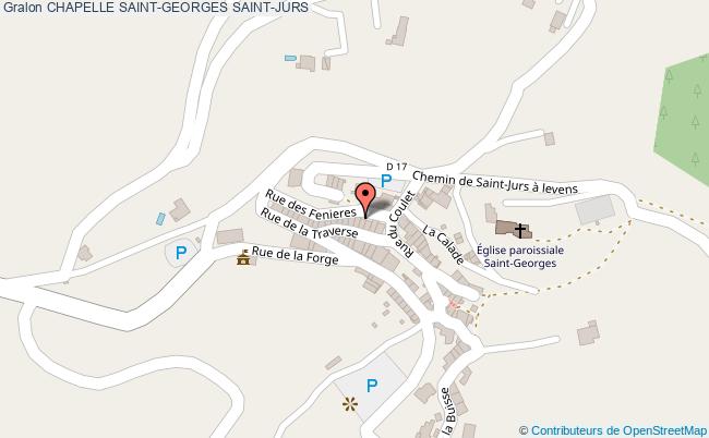 plan Chapelle Saint-georges Saint-jurs SAINT-JURS