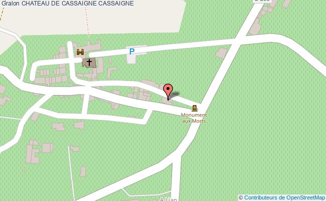 plan Chateau De Cassaigne Cassaigne CASSAIGNE
