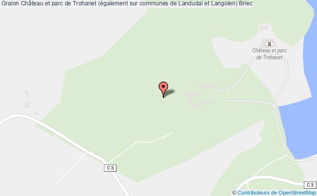 plan Château Et Parc De Trohanet (également Sur Communes De Landudal Et Langolen) Briec Briec