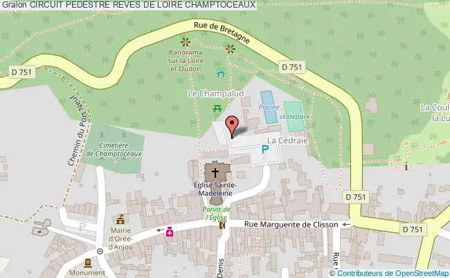 plan Circuit Pedestre Reves De Loire Champtoceaux CHAMPTOCEAUX