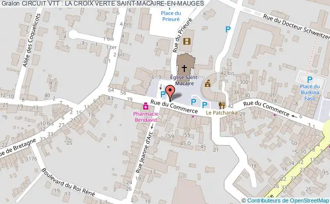 plan Circuit Vtt : La Croix Verte Saint-macaire-en-mauges SAINT-MACAIRE-EN-MAUGES