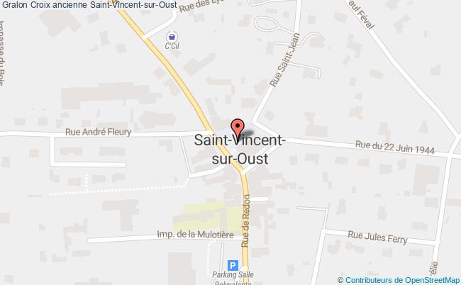 plan Croix Ancienne Saint-vincent-sur-oust Saint-Vincent-sur-Oust