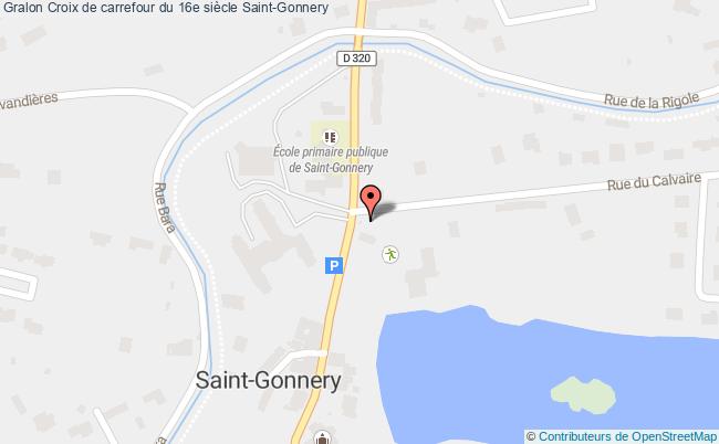 plan Croix De Carrefour Du 16e Siècle Saint-gonnery Saint-Gonnery