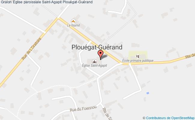 plan Eglise Paroissiale Saint-agapit Plouégat-guérand Plouégat-Guérand