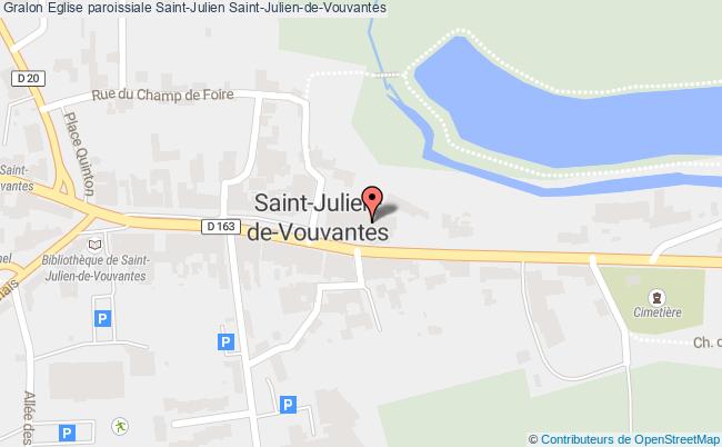 plan Eglise Paroissiale Saint-julien Saint-julien-de-vouvantes Saint-Julien-de-Vouvantes
