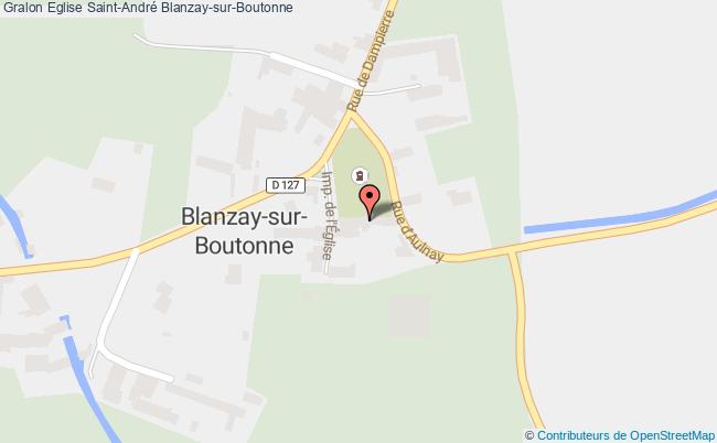 plan Eglise Saint-andré Blanzay-sur-boutonne Blanzay-sur-Boutonne