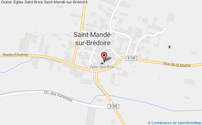 plan Eglise Saint-brice Saint-mandé-sur-brédoire Saint-Mandé-sur-Brédoire