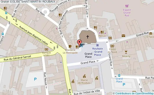 plan Eglise Saint-martin Roubaix ROUBAIX