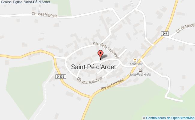 plan Eglise Saint-pé-d'ardet Saint-Pé-d'Ardet