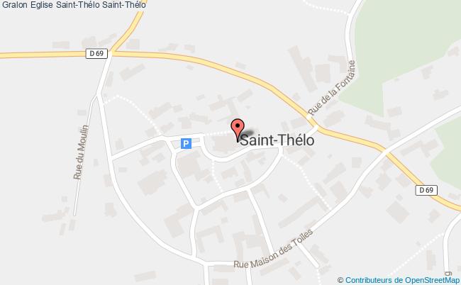 plan Eglise Saint-thélo Saint-thélo Saint-Thélo