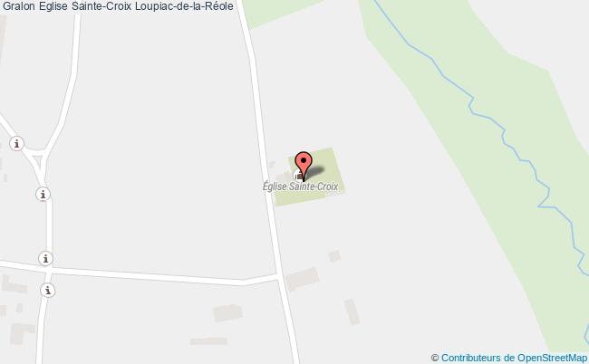 plan Eglise Sainte-croix Loupiac-de-la-réole Loupiac-de-la-Réole