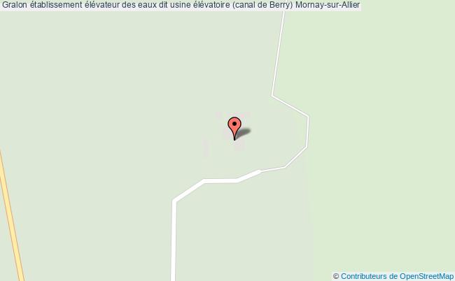 plan établissement élévateur Des Eaux Dit Usine élévatoire (canal De Berry) Mornay-sur-allier Mornay-sur-Allier