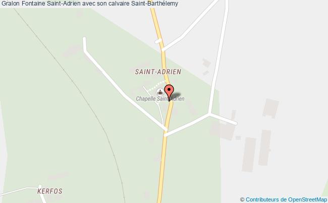 plan Fontaine Saint-adrien Avec Son Calvaire Saint-barthélemy Saint-Barthélemy
