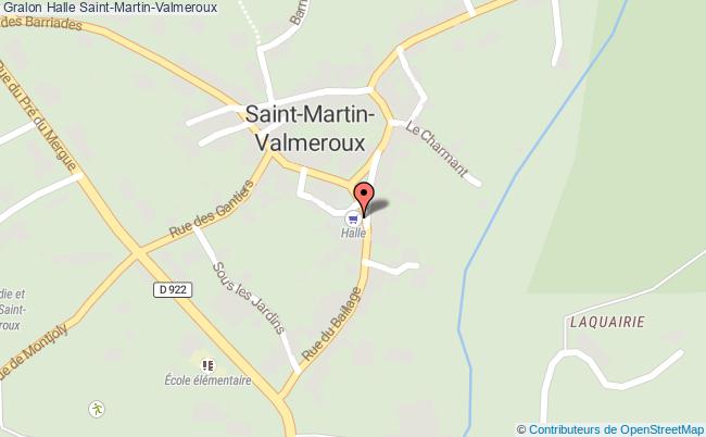 plan Halle Saint-martin-valmeroux Saint-Martin-Valmeroux