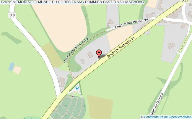 plan Memorial Et Musee Du Corps Franc Pommies Castelnau Magnoac CASTELNAU MAGNOAC