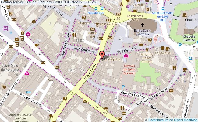 plan Musée Claude Debussy Saint-germain-en-laye SAINT-GERMAIN-EN-LAYE