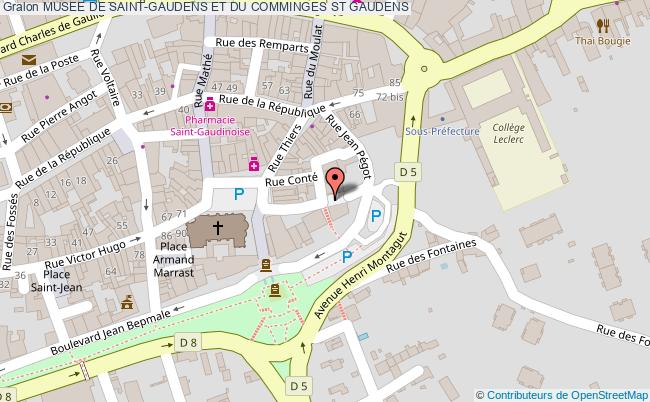 plan Musee De Saint-gaudens Et Du Comminges St Gaudens ST GAUDENS