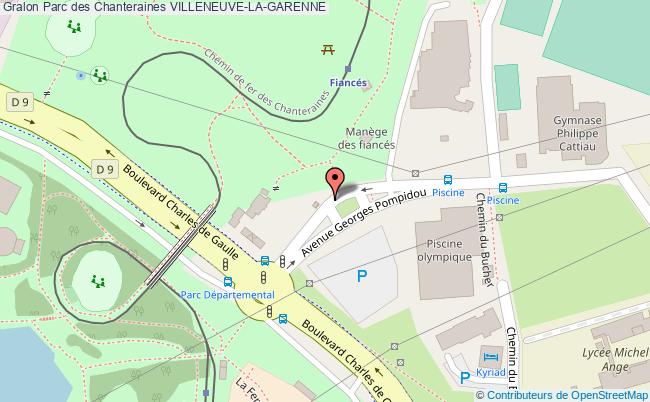 plan Parc Des Chanteraines Villeneuve-la-garenne VILLENEUVE-LA-GARENNE