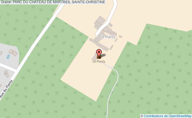 plan Parc Du Chateau De Martreil Sainte-christine SAINTE-CHRISTINE