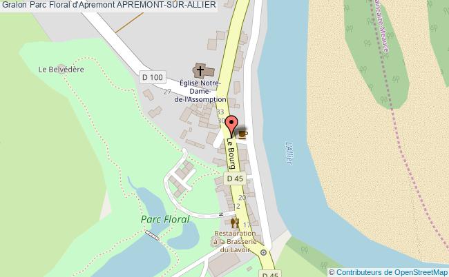 plan Parc Floral D'apremont Apremont-sur-allier APREMONT-SUR-ALLIER