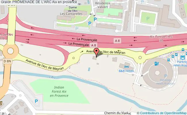plan Promenade De L'arc Aix En Provence Aix en provence