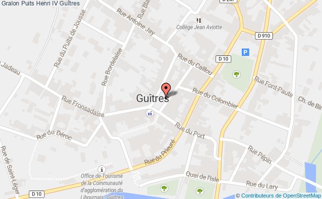 plan Puits Henri Iv Guîtres Guîtres