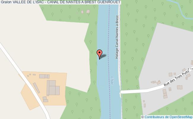 plan Vallee De L'isac - Canal De Nantes A Brest Guenrouet GUENROUET