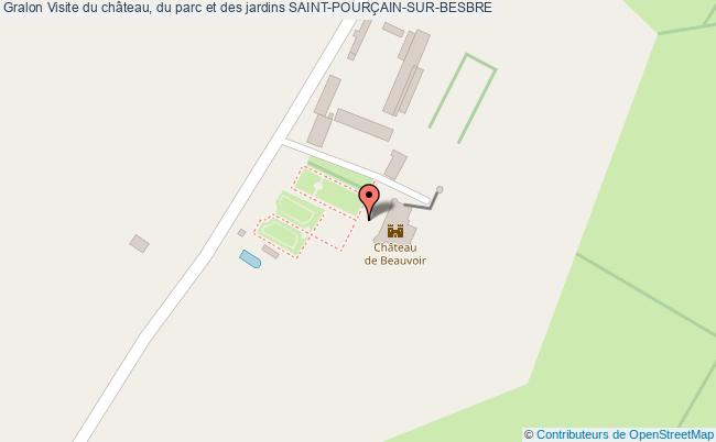 plan Visite Du Château, Du Parc Et Des Jardins Saint-pourÇain-sur-besbre SAINT-POURÇAIN-SUR-BESBRE