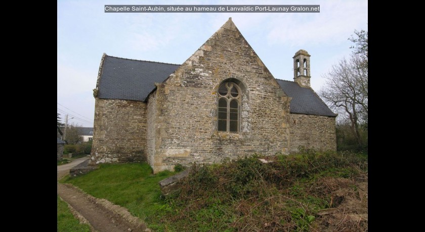 Chapelle Saint-Aubin, située au hameau de Lanvaïdic