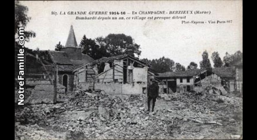 Le village de Berzieux (51)